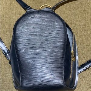 Louis Vuitton Black Epi Leather Mabillon Backpack